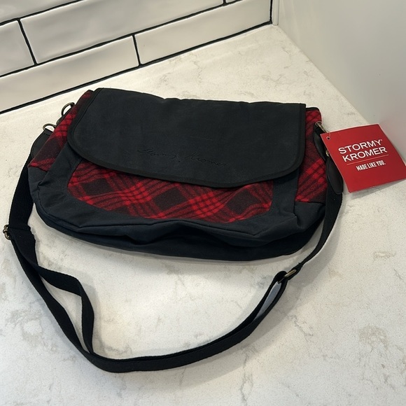 Stormy Kromer The Companion Purse Crossbody Messenger Wool Satchel Tartan Plaid - Picture 14 of 16